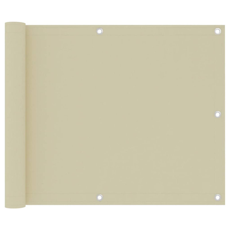Tissu Oxford Vidaxl, Crème, L 196,9 po x P 47,2 po