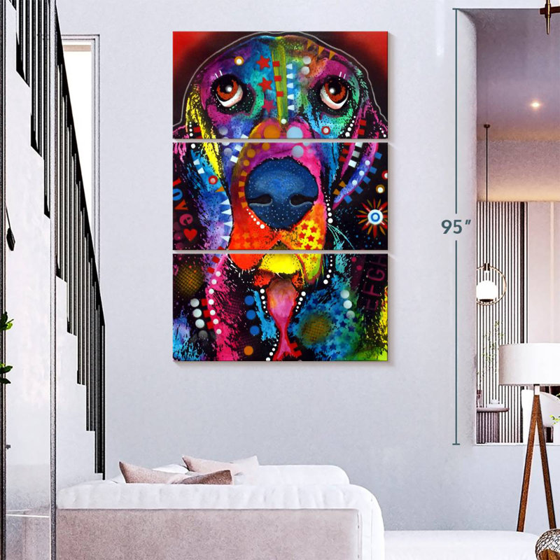 Brampt Basset I, 74" H x 48" W