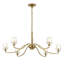 Lustre en laiton 6 lumières Uttermost Barcelona