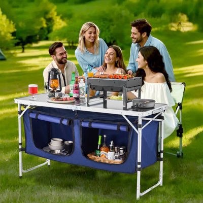 Rectangular Outdoor Camping Table , 47 " W 19.3 " D
