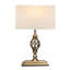 Bratton 45Cm Twist Rectangle Antique Brass Table Lamp