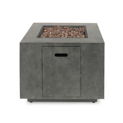 SQUARE IRON FIRE PIT-50 000 BTU