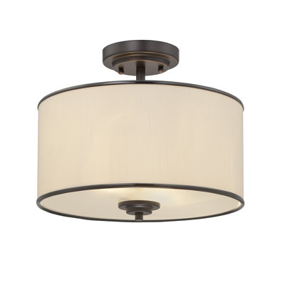 SantaMarina Glass Semi Flush Mount