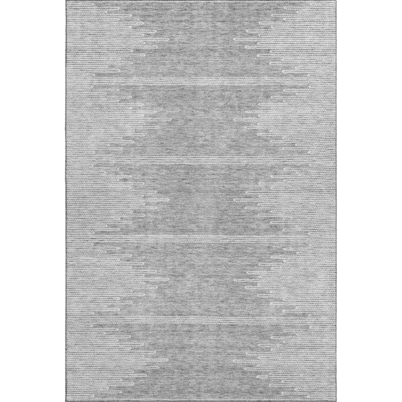 Premium Machine Washable Cerrito Gray Rug, Rectangle 5' x 7'6"