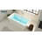 FerdY Palawan 59" Acrylic Freestanding Bathtub,Chrome Drain