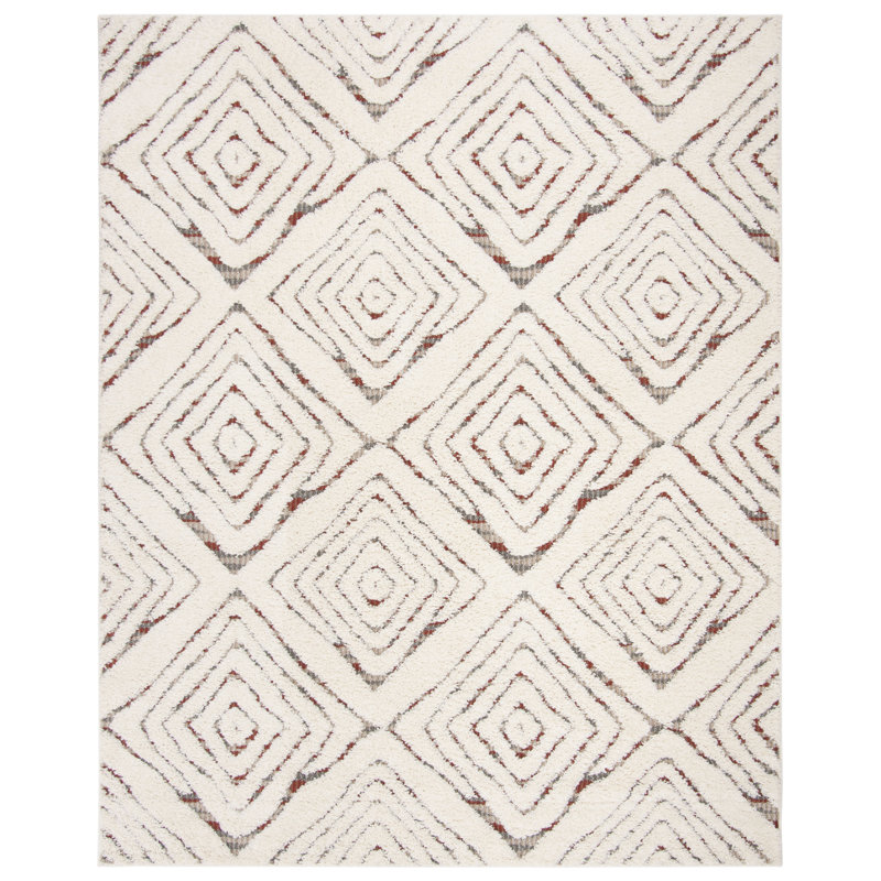 Tapis à poils longs Desousa Santorini, Rectangle 4 pi x 6 pi