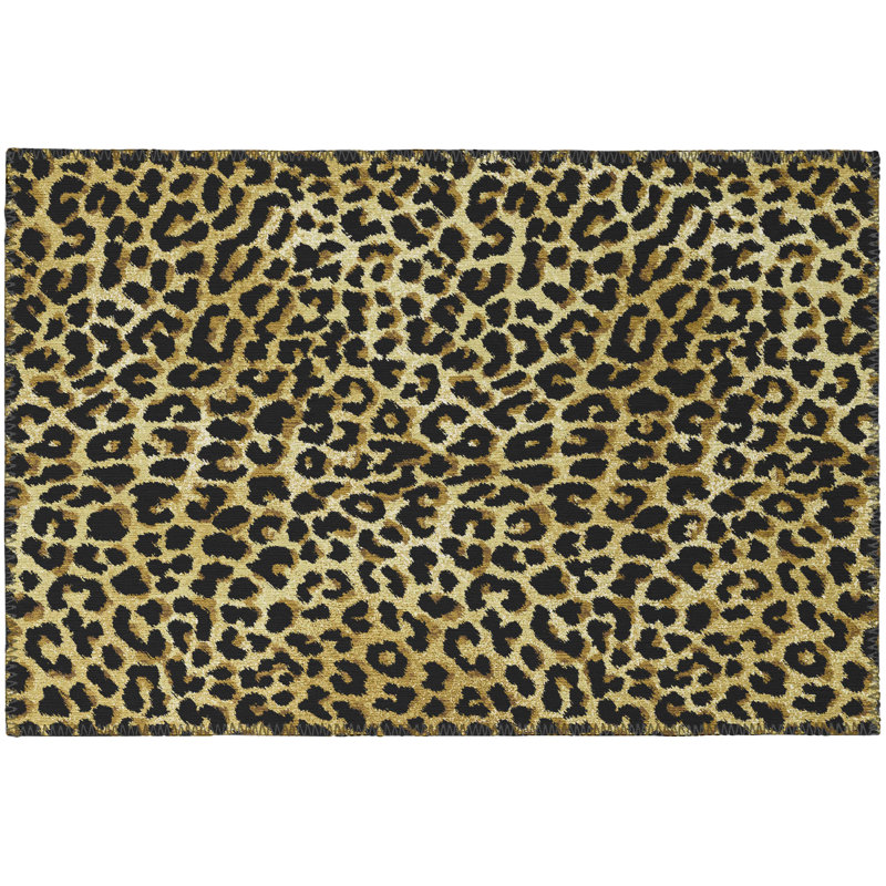 Tapis brun tissé à la machine Preciliano, Rectangle 5 pi x 7 pi 6 po