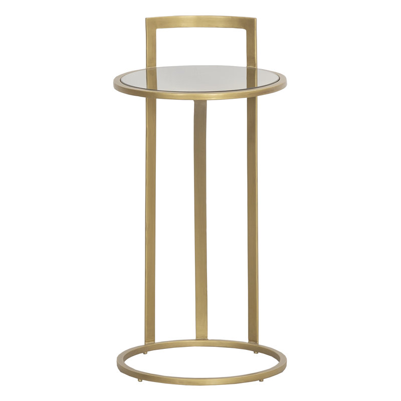 Sundries Glass Frame End Table