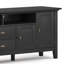Meuble télé 72 po - Noir
