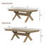 Table de salle à manger extensible Raven