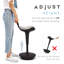 Adjustable Height Ergonomic Industrial Stool with Footrest-467572143