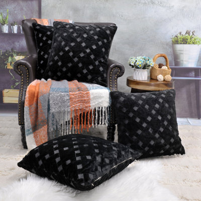 Tatami Faux Fur Throw Pillow Covers
