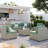 Demasi 6-Person Patio Furniture Set With Comfortable Cushions And Glass Table-1570884534