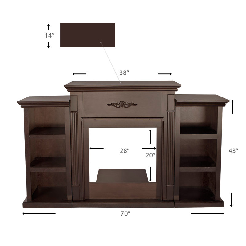 Blake's Hearth Fireplace Surround, Espresso
