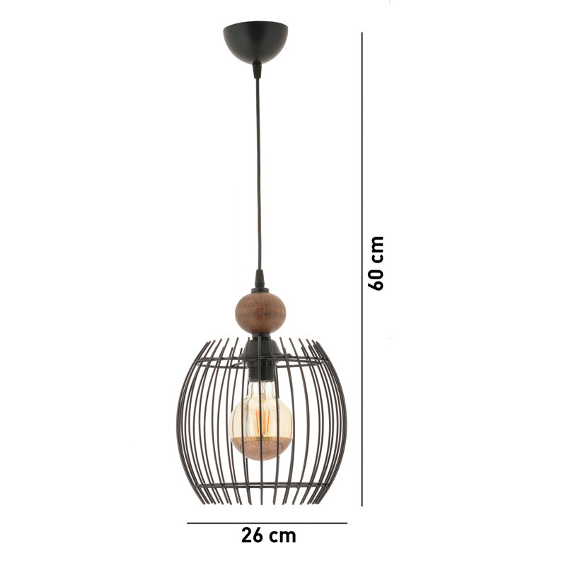 Lustre, Naturel / noir