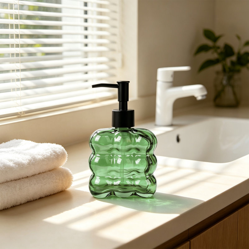 Distributeur de savon texturé 10,82 oz (vert), Vert