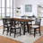 Ilcho Slat Back Side Chair in Gray