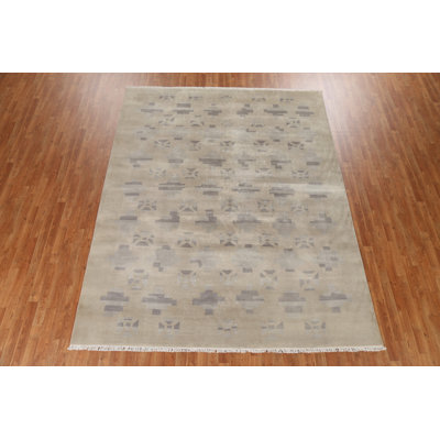 Tapis oriental en laine Gabbeh noué à la main 8 pi 1 po x 10 pi