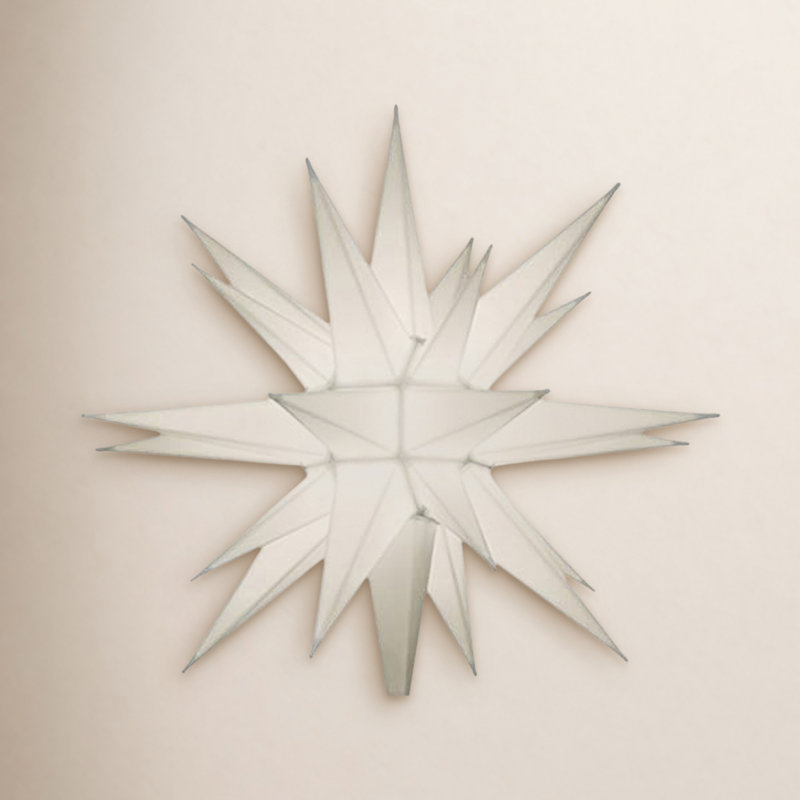 Pre-Lit Tree Topper, 12" H x 12" W x 12" D