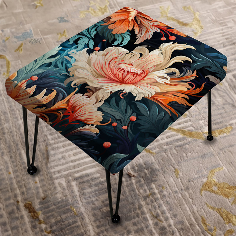 Oceanic Harmony - motif tropical - repose-pieds rectangulaire tropical