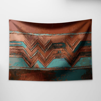 Southwestern Patterns Navajo Chevron Wall Tapestry