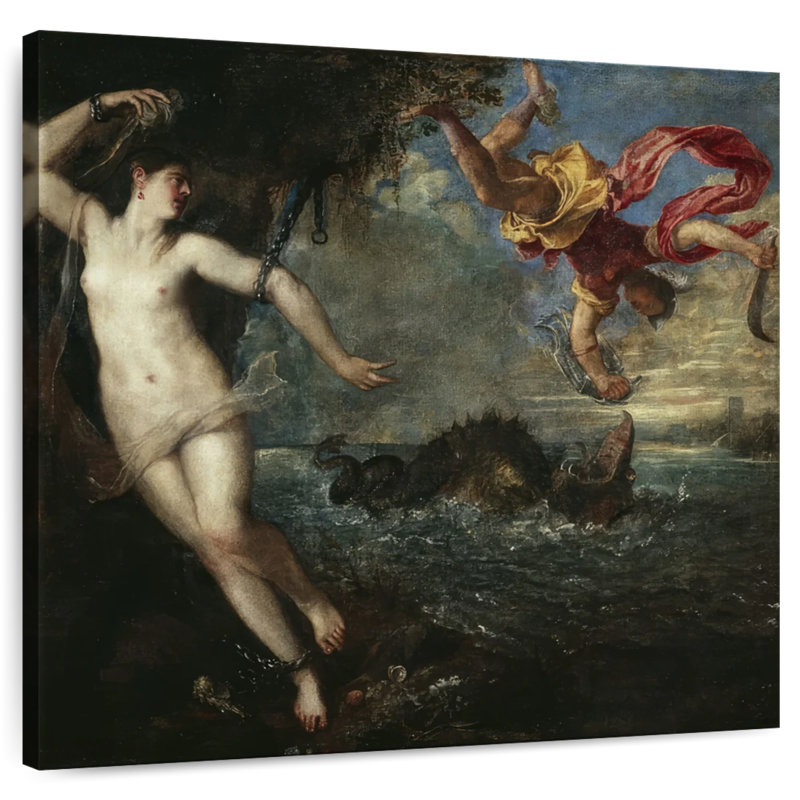 Leisha Perseus et Andromède, H 20 po x l 20 po