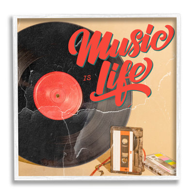 «Music Is Life», reproduction d'art sur toile par Kim Allen