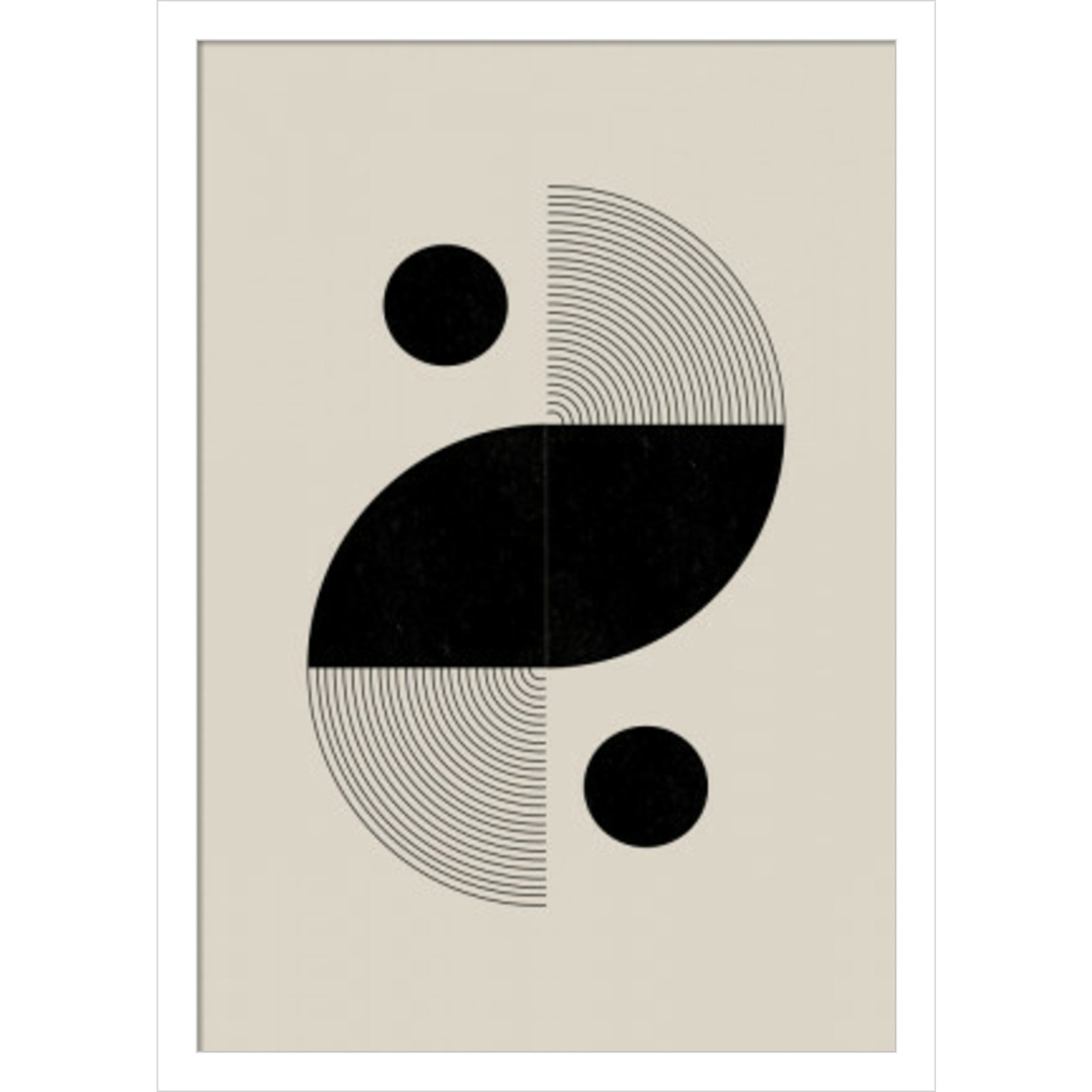 BaB No 3 by The Miuus Studio, White, 21" H x 15" W x 1" D