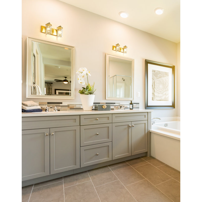 Fouad 2 - Light Dimmable Vanity Light, Olde Brass