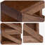 Solid Wood Open Shelving Wine Bottle Rack Natural