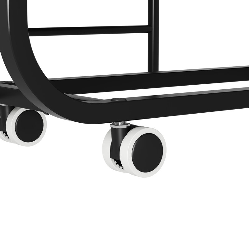 Lit simple pliant avec matelas en éponge haute - Extra portable pour les invités, structure en métal, 75 po x 38 po 38 po en mousse viscoélastique pliable en toute occasion, noir