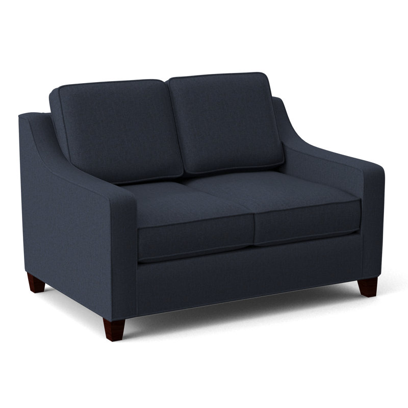 Clark 54" Square Arm Sofa Bed, Antic Fawn, Empire Mahogany