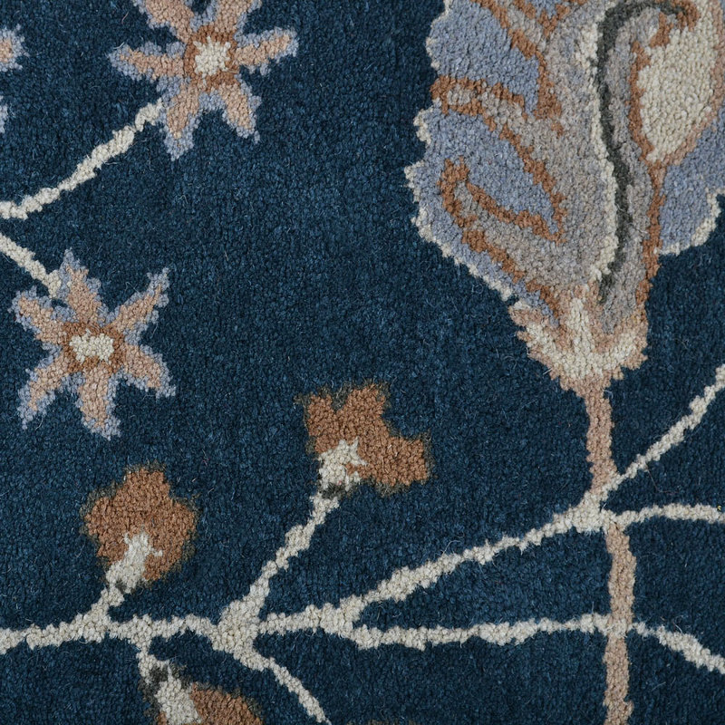 Tapis ronds touffetés à la main Yessenia, Rond 5 pi