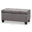 106cm Wide Velvet Tufted Rectangle Solid Colour Standard Ottoman with Storage-302678433