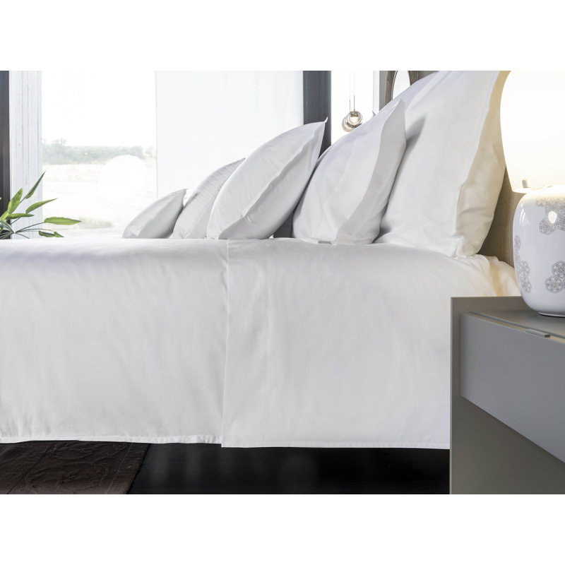 Lineare Flat Sheet, White, Queen Flat Sheet
