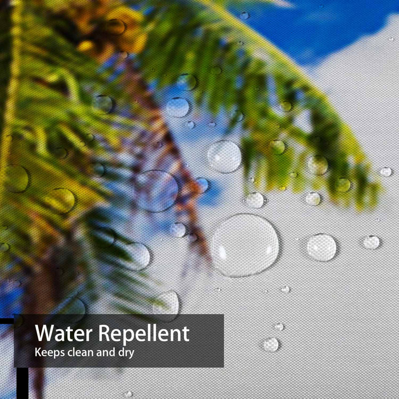 Rideau de douche Amazing Tropical Beach Palm Trees, L 72 po x l 78 po