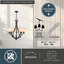 Macalla 5 - Light Shaded Tiered Chandelier-1089212430