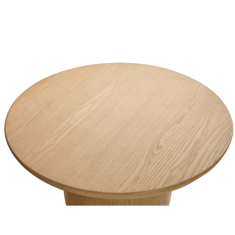 Table de bout en chêne Gasaway, blond, Noir