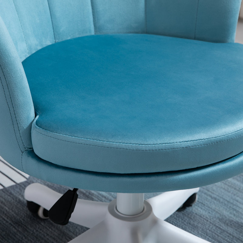 Velvet Task Chair, Blue