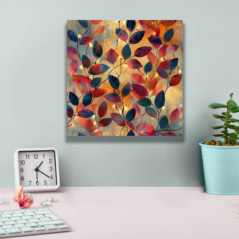 "Epic Graffiti" Leaves Of Dawn "par r3darch0n, art mural sur toile, H 12 po x l 12 po x P 0,75 po