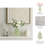 Modern Sculptural Ceramic Table Vase for Tabletops - Elegant Tall Flower Vase Accent for Office, Desks, Consoles, or Home Decor-93456452-86749008