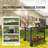 Outdoor Grill Dining Cart With Double-Shelf, Bbq Movable Food Prep Table, Multifunctional Iron Table Top, Portable Modular Carts For Pizza Oven, Worktable With 2 Wheels, Carry Handle, Black-129490274