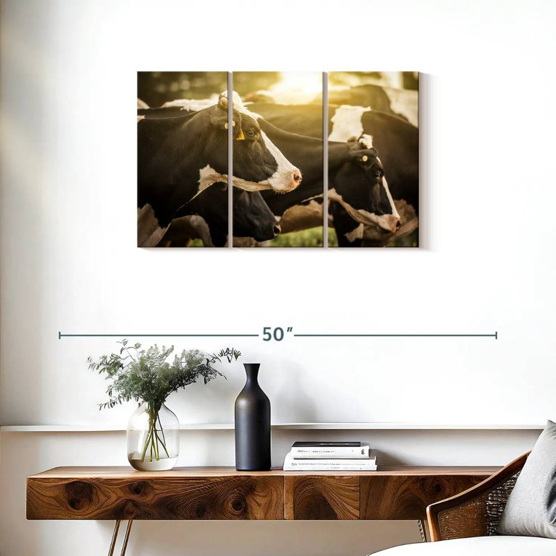 Brampt Holsteins Cows, 20" H x 33" W