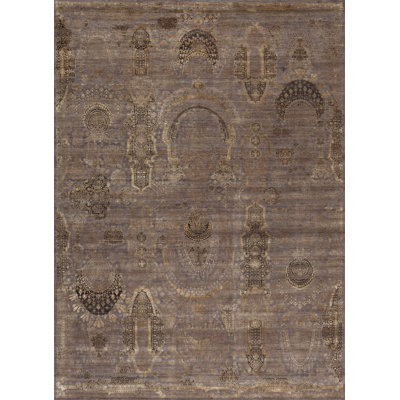 Manhattan Reserve Hand Knotted Abstract Area Rug