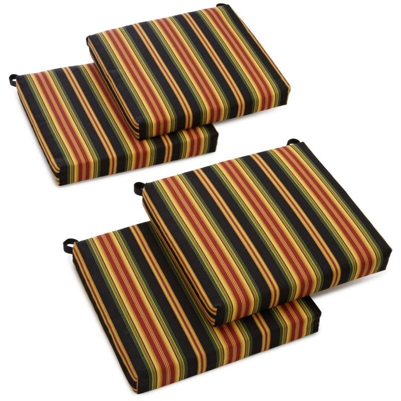 Coussin de chaise Adirondack Stripe, Corbeau Lyndhurst, L 20 po x P 19 po