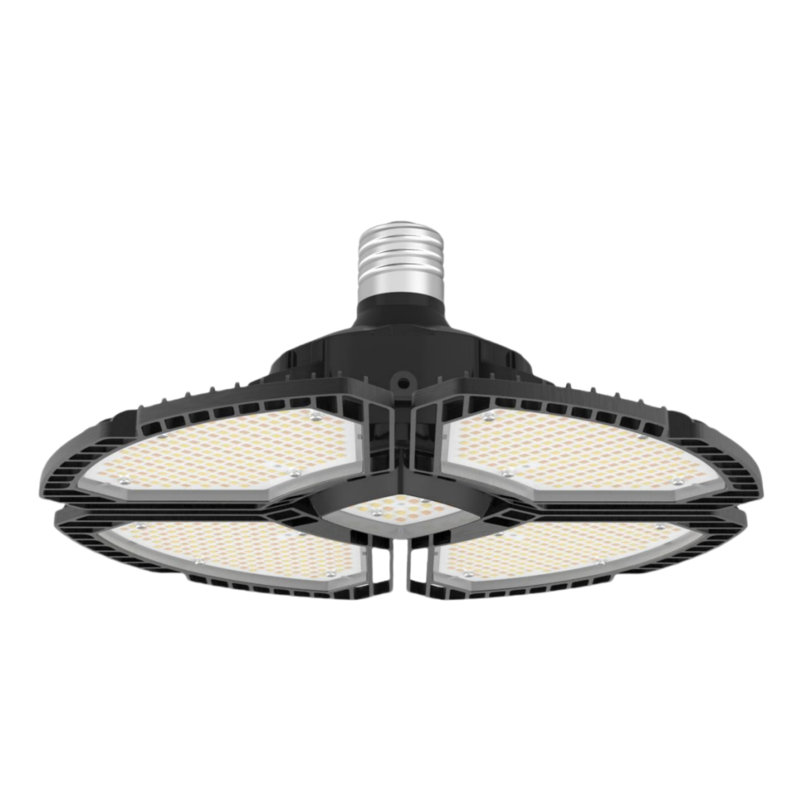 21000 Lumens (1000w Equivalent) Led 4-panel High Ceiling Light With 5 Light Color Adjustments,e39 Base