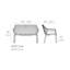 Canapé d'extérieur de 46,75 po de largeur Spirz-86755615