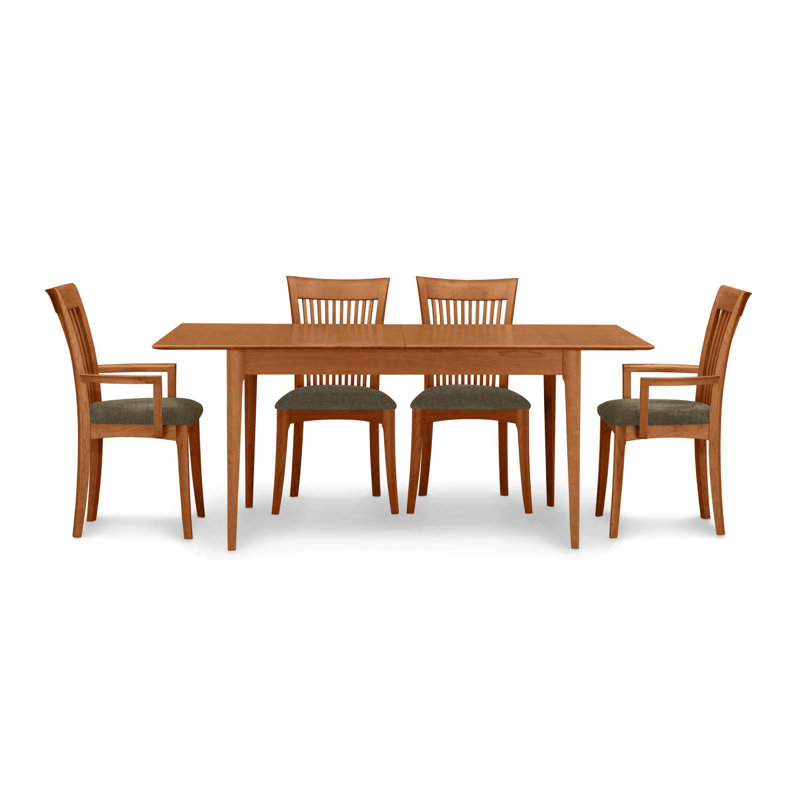 Sarah 5 - Piece Dining Set, Autumn Cherry, Sterling Fabric, 30" H x 60" W x 40" D