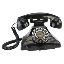 Wall Mounted Rotary Dial Corded Telephone