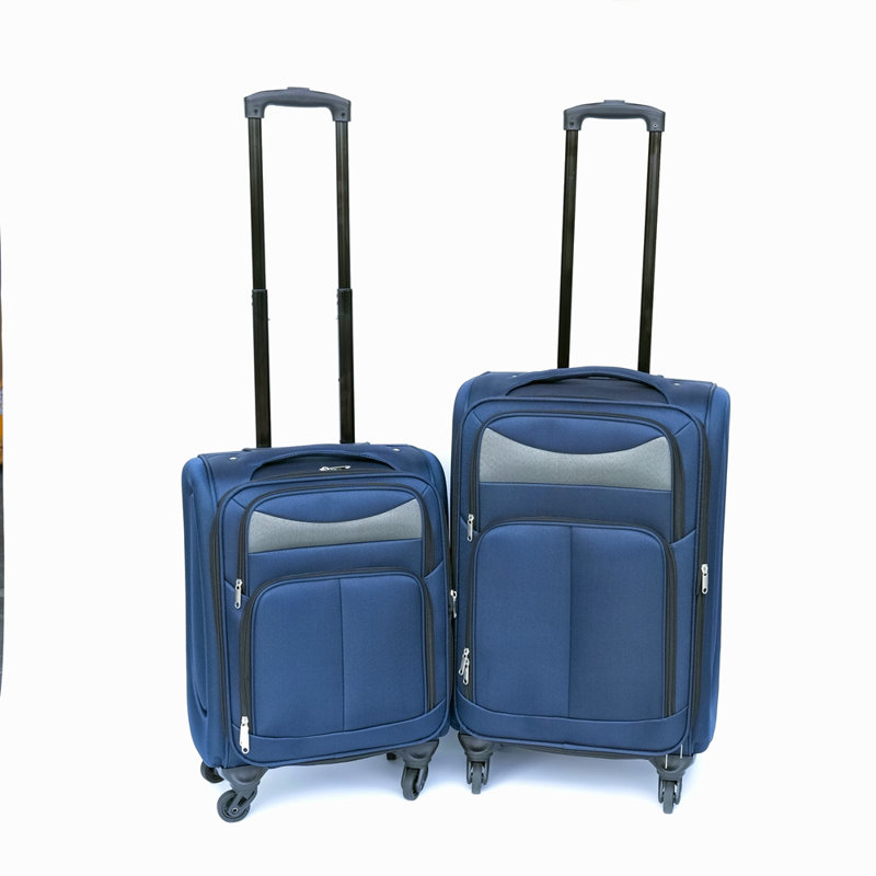 (20+24) Two-Piece Suitcase Suitcase Set Oxford Trolley Case Without Password Lock Universal Wheel